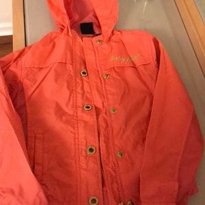 Girl’s Orange Pink Windbreaker